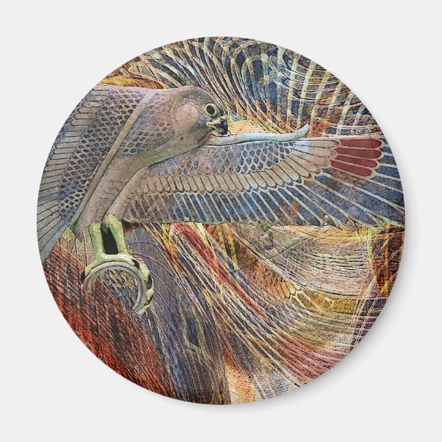 Egyptian Falcon Magnet (Front)