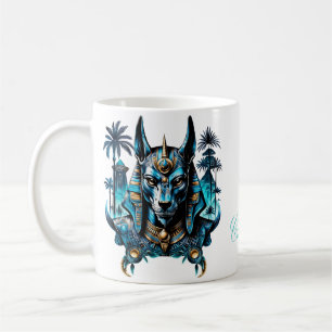 Egyptian fantasy figure. coffee mug