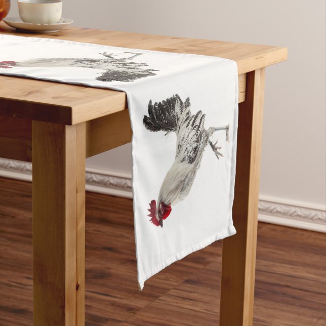 Egyptian Fayoumis Rooster Short Table Runner (In Situ)