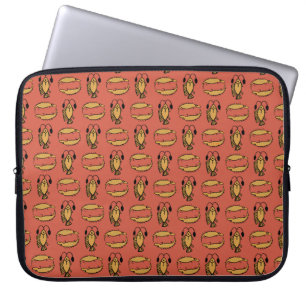 Egyptian Fish, Crocodile on Red Laptop Sleeve