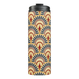 Egyptian Fish Scales: Seamless Motif. Thermal Tumbler