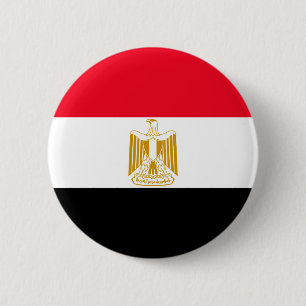 Egyptian Flag 6 Cm Round Badge