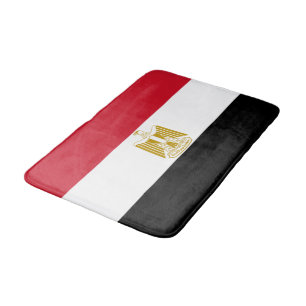 Egyptian flag bath mat