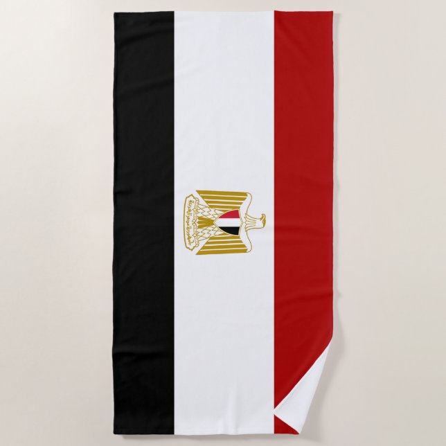 Egyptian flag beach towel (Front)