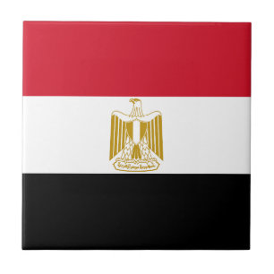 Egyptian flag ceramic tile