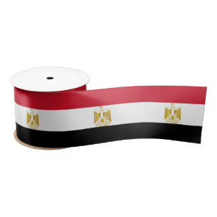 Egyptian Flag & Egypt travel, holiday/sports Satin Ribbon