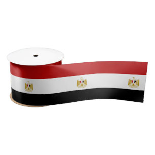 Egyptian flag satin ribbon