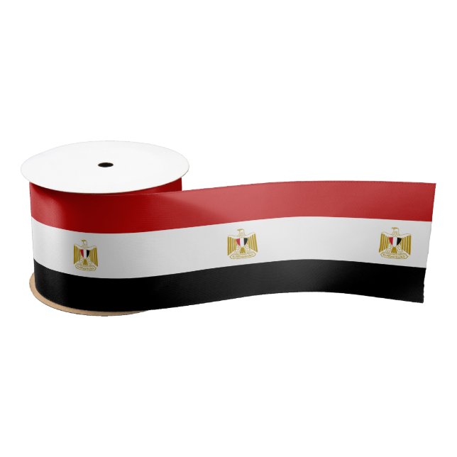 Egyptian flag satin ribbon (Spool)