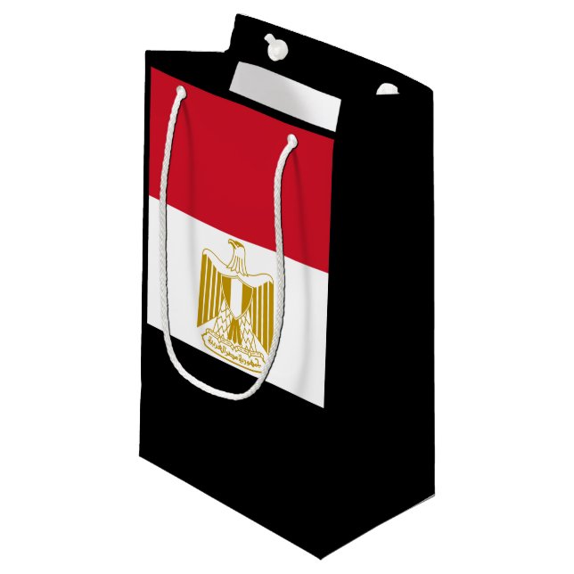 Egyptian flag small gift bag (Front Angled)