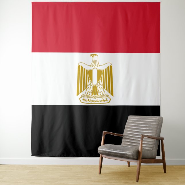 Egyptian flag tapestry (In Situ)
