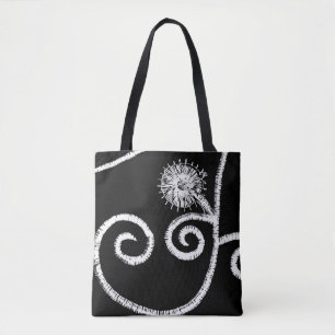 Egyptian Floral Design Tote Bag