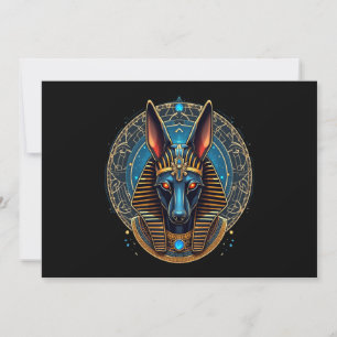 Egyptian God Anubis Ancient Egypt Mythology Invitation