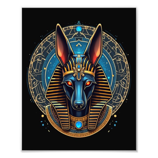 Egyptian God Anubis Ancient Egypt Mythology Photo Print (Front)