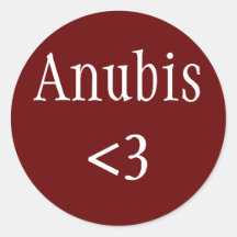 Egyptian God Anubis Love sticker