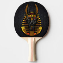 Egyptian God Anubis Ping Pong Paddle