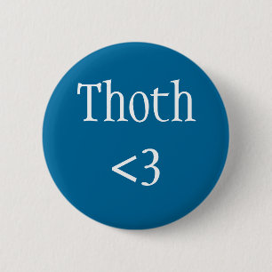 Egyptian God - Thoth love badge