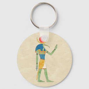 Egyptian God Thoth Vintage Illustration Key Ring