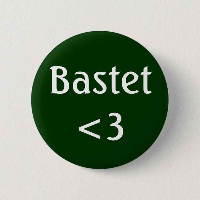 Egyptian Goddess - Bastet love badge (Front)