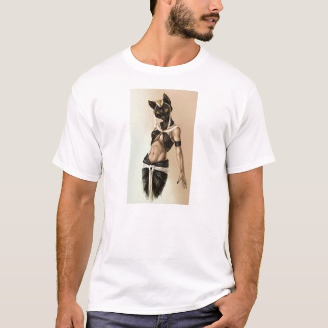 Egyptian Goddess Bastet T-Shirt (Front)
