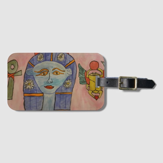 Egyptian Goddess Luggage Tag (Front Horizontal)