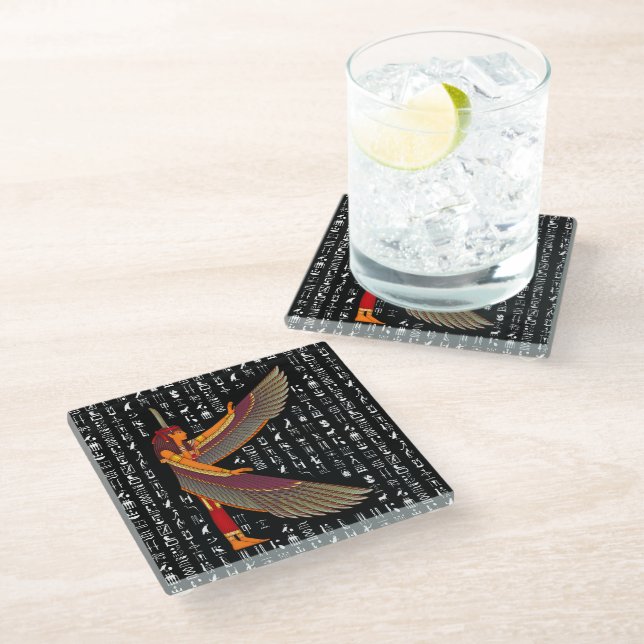 Egyptian Goddess Maat Coaster (Angled)