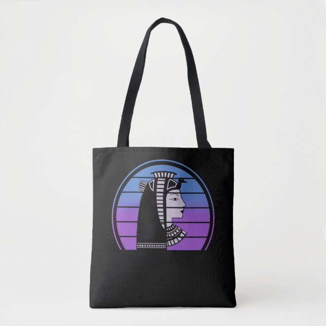 Egyptian Goddess Retro Egypt Pharaoh Tote Bag (Front)