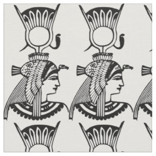 Egyptian Goddess with Ancient Asp Crown Fabric