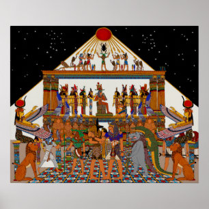 EGYPTIAN GODS AFTERLIFE FIESTA POSTER