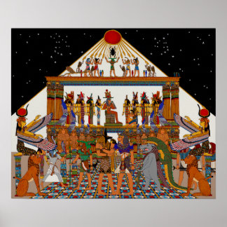 EGYPTIAN GODS AFTERLIFE FIESTA POSTER