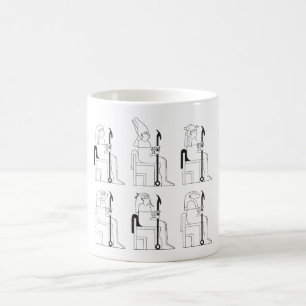 Egyptian Gods and Pharaohs in School Coffee Mug