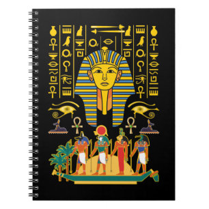 Egyptian Gods Egypt Pharaoh Deities Anubis Horus Notebook