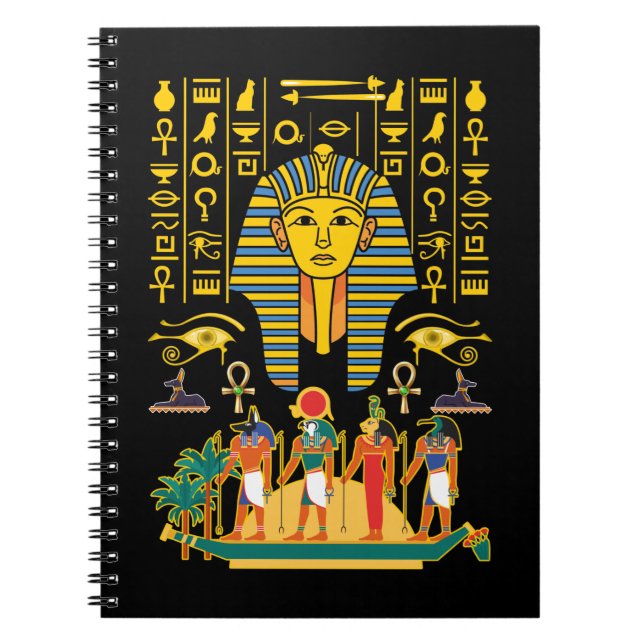 Egyptian Gods Egypt Pharaoh Deities Anubis Horus Notebook (Front)