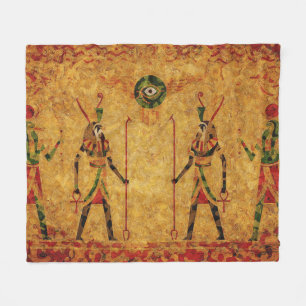 Egyptian Gods Fleece Blanket