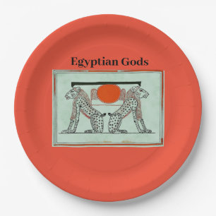 Egyptian Gods Paper Plate