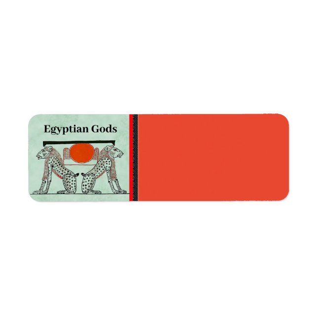 Egyptian Gods Return Address Label (Front)