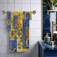 Egyptian Gold symbols on Lapis Lazuli