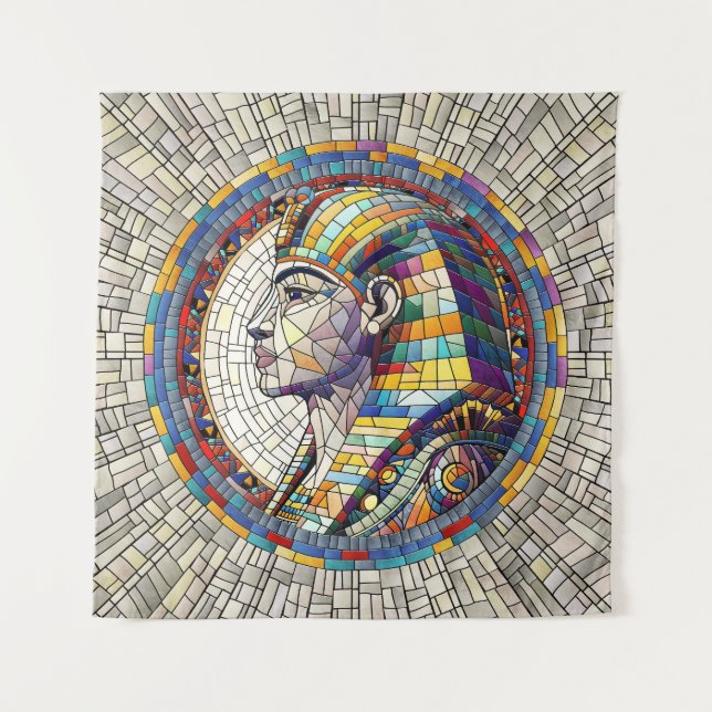 Egyptian Great Sphinx  -Mosaic Art Tapestry (Front)