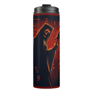 Egyptian Grim Reaper Halloween 2 Thermal Tumbler