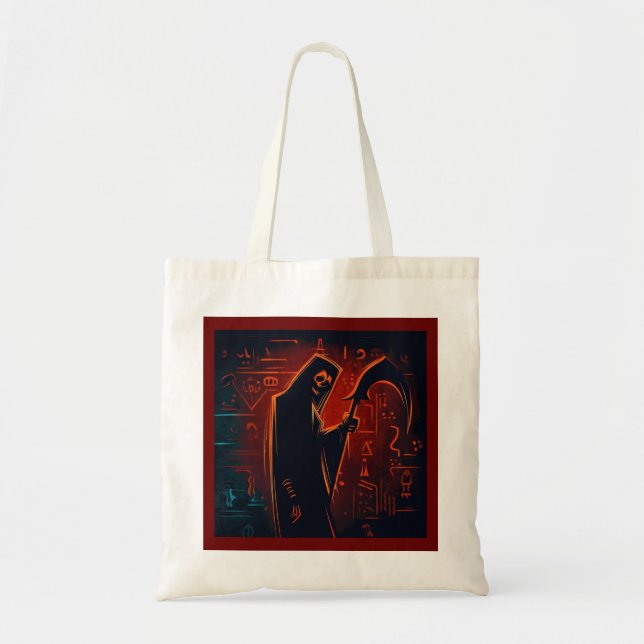 Egyptian Grim Reaper Halloween 2 Tote Bag (Front)