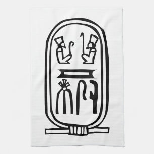 Egyptian hieroglyph tea towel