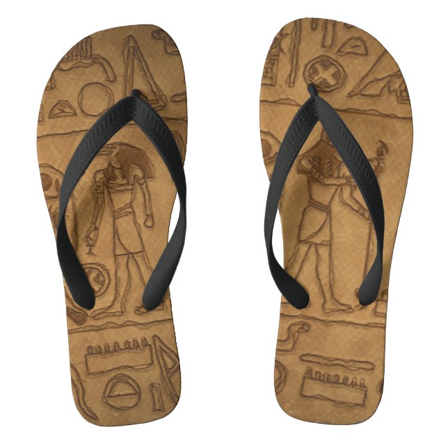 Egyptian Hieroglyphic Art Thongs (Footbed)