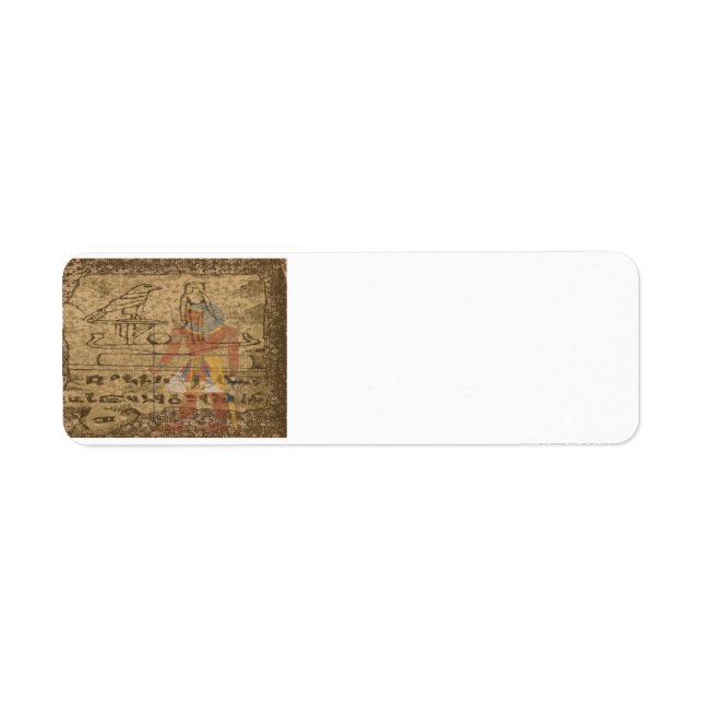 Egyptian Hieroglyphic Return Address Label (Front)