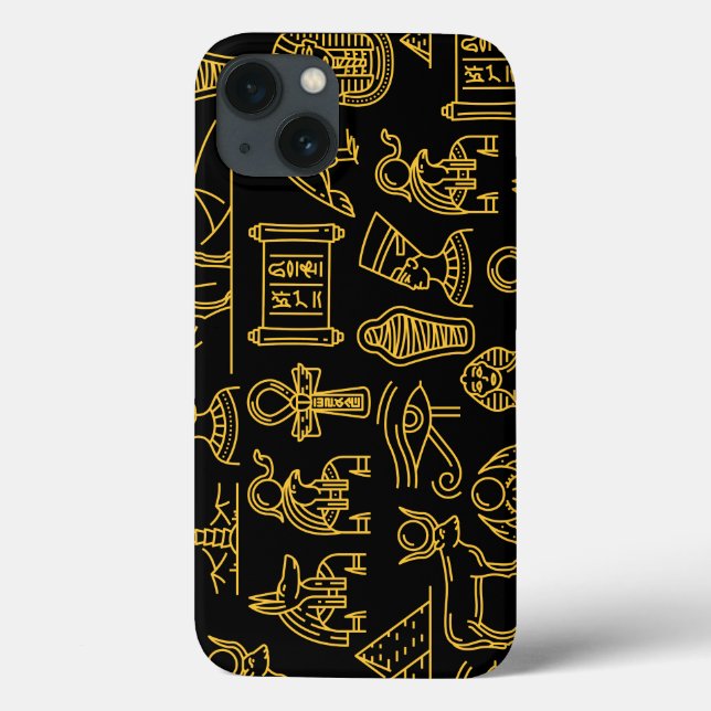 Egyptian Hieroglyphic Symbol Pattern   Case-Mate iPhone Case (Back)
