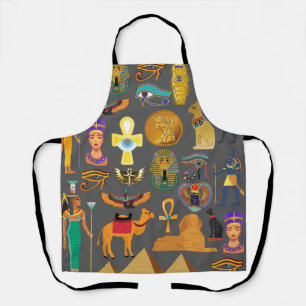 Egyptian Hieroglyphic Symbol Pattern pharaoh   Apron