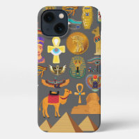 Egyptian Hieroglyphic Symbol Pattern pharaoh