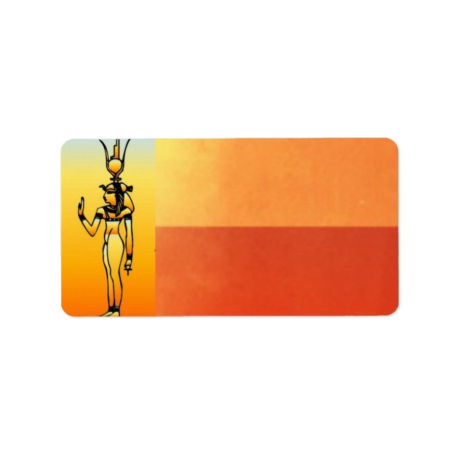 Egyptian Hieroglyphics Address Label (Front)
