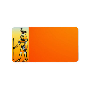 Egyptian Hieroglyphics Address Label