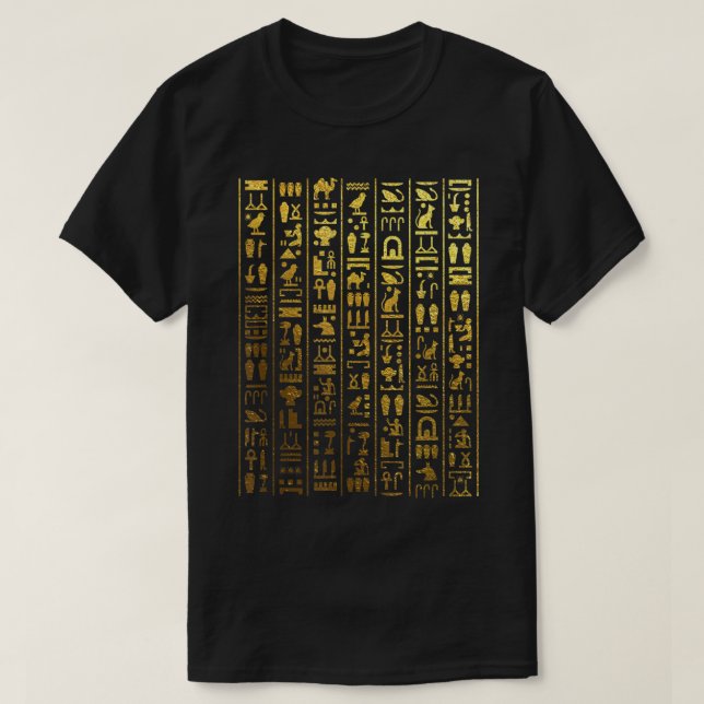Egyptian Hieroglyphics - Ancient Egypt  T-Shirt (Design Front)