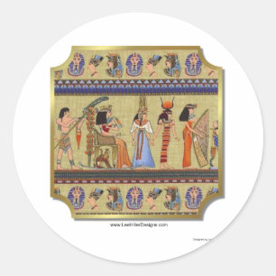 Egyptian Hieroglyphics Apparel, Gifts Collectibles Classic Round Sticker