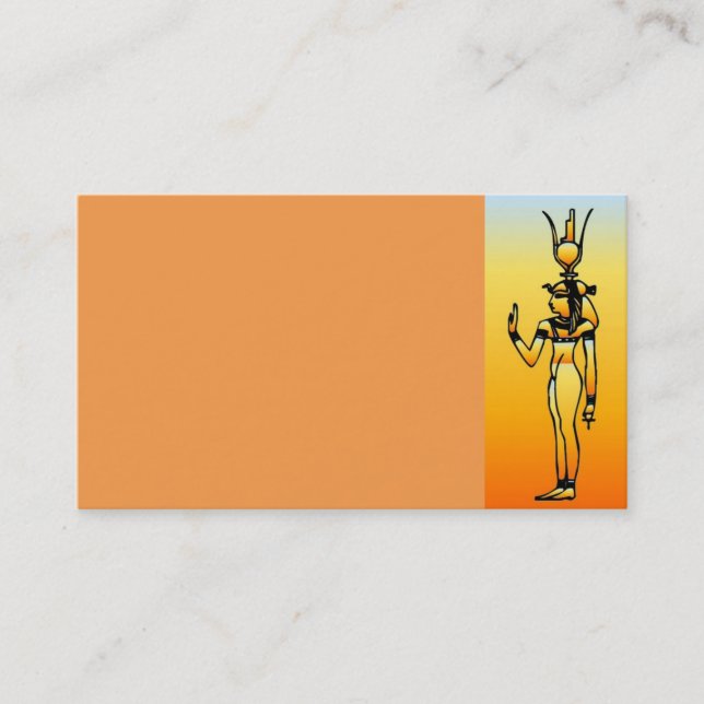 Egyptian Hieroglyphics Business Card (Front)